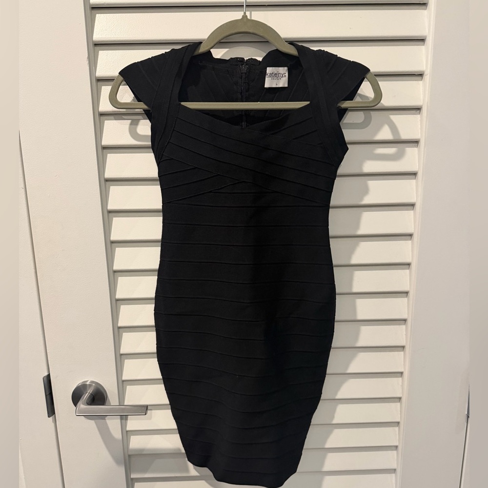 Katie J bandage Black Fitted Dress juniors from Bloomingdale’s nyc bat mitzvah